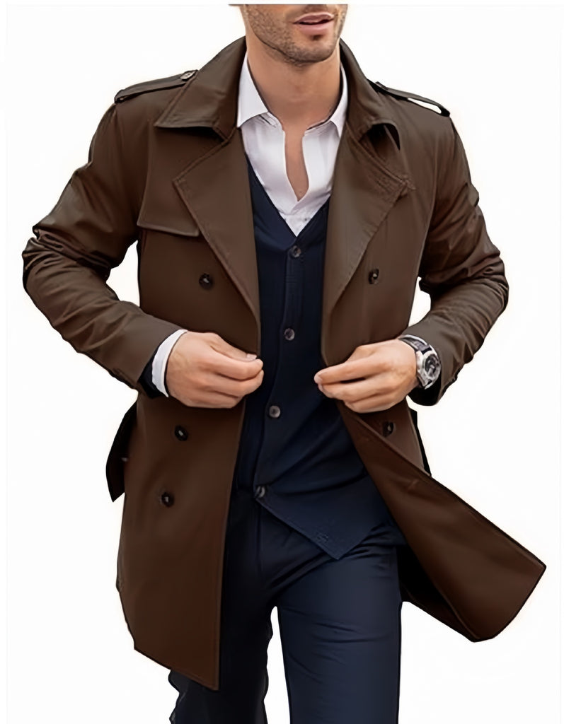 Herren Trenchcoat mit elegantem Schnitt WW