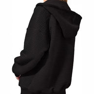 Damen sportliche Kapuzenjacke mit strukturiertem Schnitt und praktischen Taschen WW