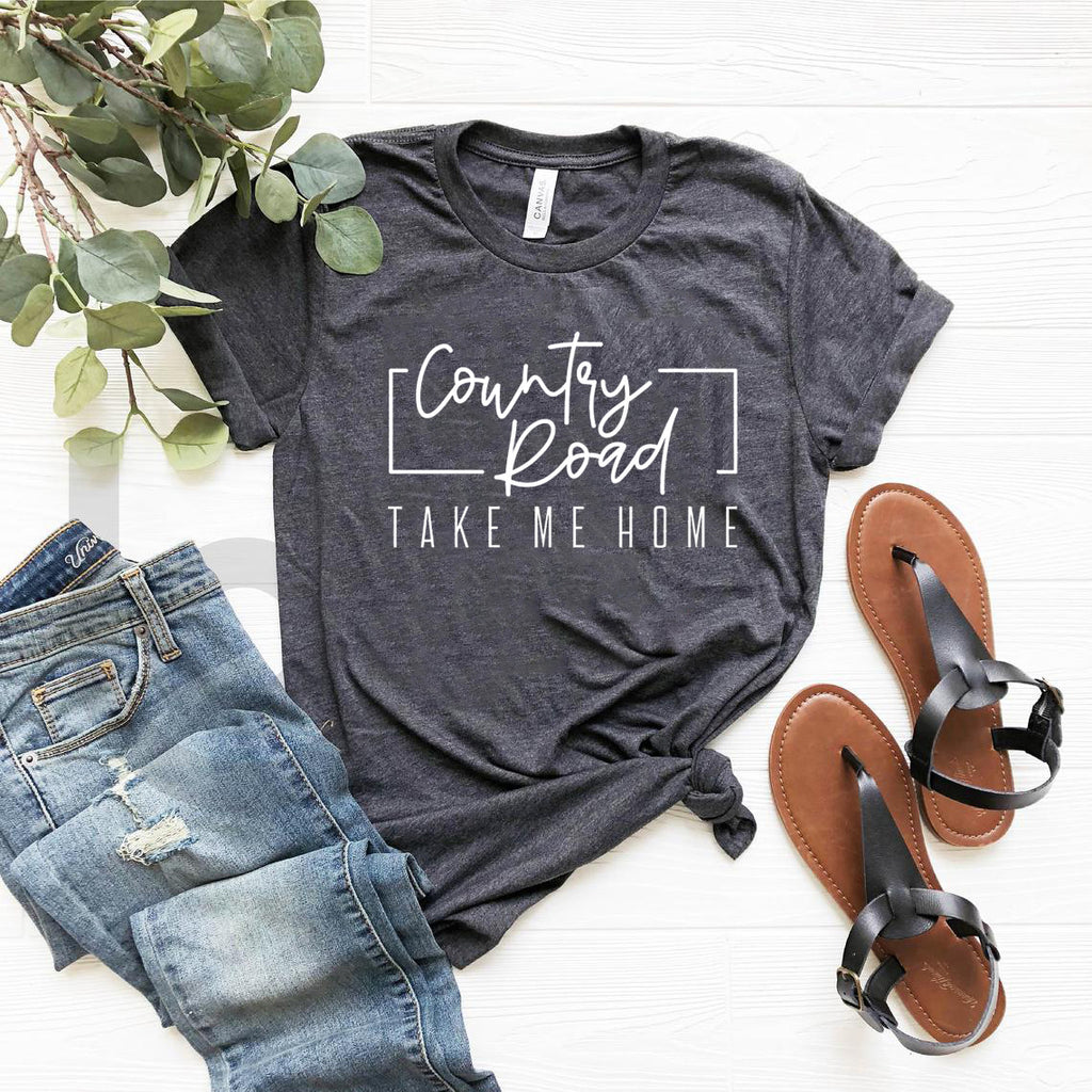 Damen Grafik T-Shirt mit Country Road Design WW