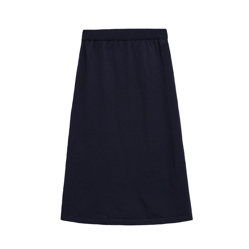 Damen Bequemer Jersey-Rock mit elastischem Bund WW