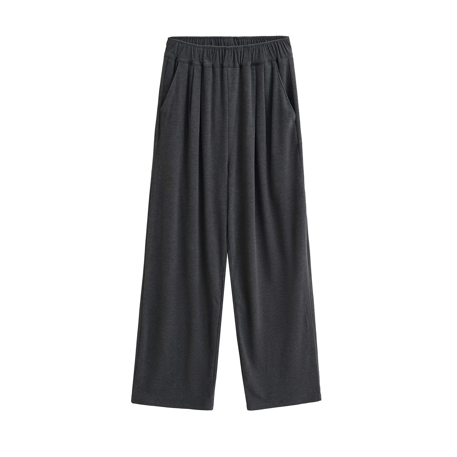 Damen Weite Chino-Hose mit elastischem Bund WW