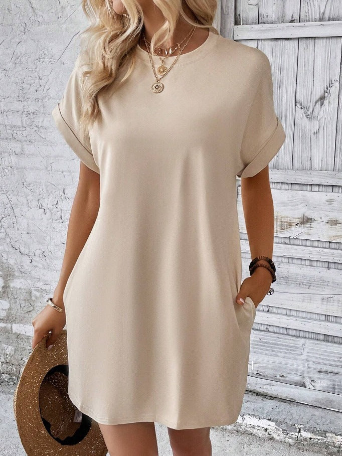 Damen Freizeit Übergrößen T-Shirt Kleid WW