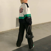 Damen sportliche Oversize-Jacke WW