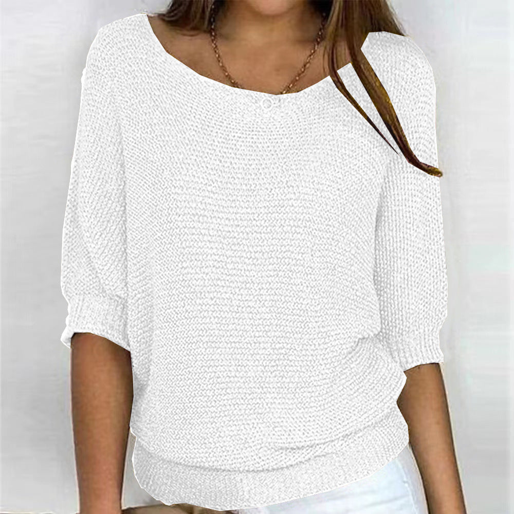 WW | Elegantes Dreiviertelarm Bequemes Oberteil