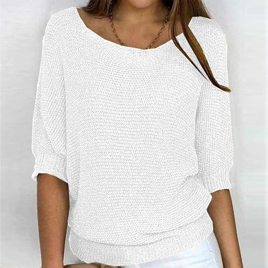 WW | Elegantes Dreiviertelarm Bequemes Oberteil