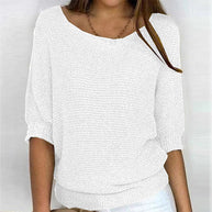 WW | Elegantes Dreiviertelarm Bequemes Oberteil