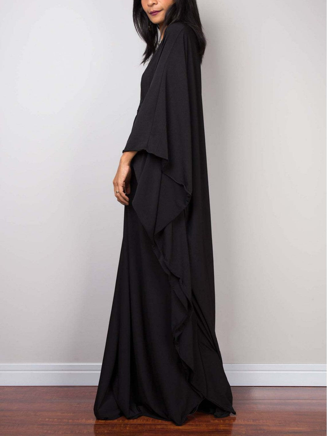 Damen elegantes Maxi-Kleid mit weitem Schnitt WW