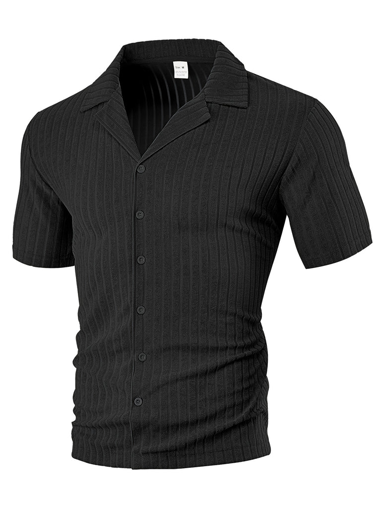 Herren Kurzarm Hemd mit strukturiertem Design WW