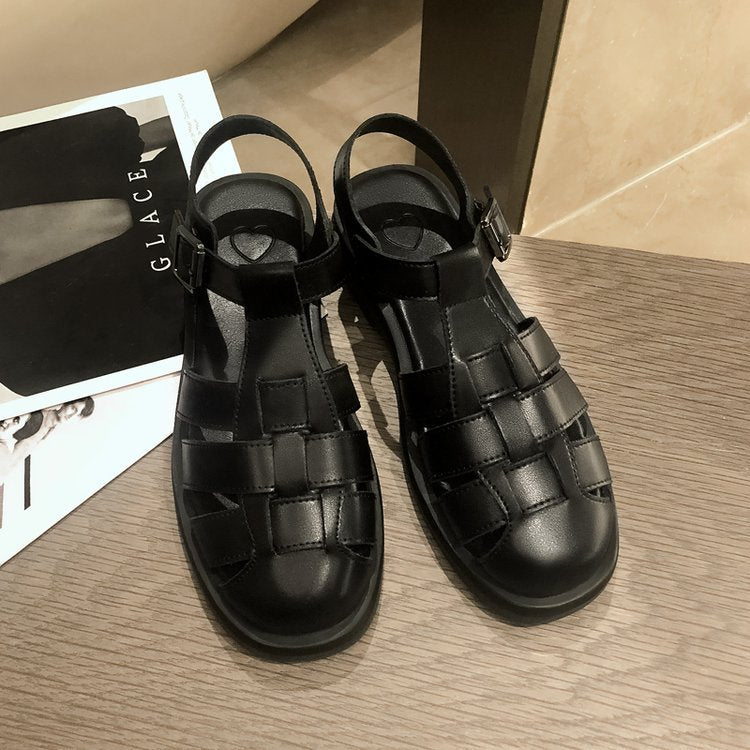 Damen elegante Sandalen mit raffiniertem geflochtenem Design und komfortablem Fußbett W&W Mode