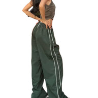 Damen Sportliche Hose mit weitem Schnitt und elastischem Bund WW