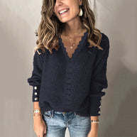 Einfacher und stilvoller Winterpullover