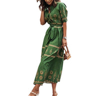 Damen Kaftan Kleid WW
