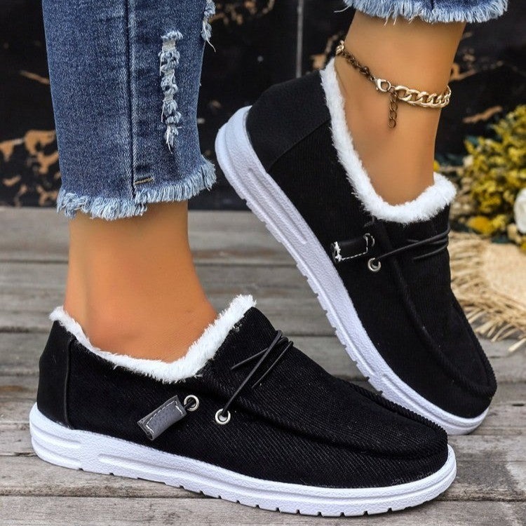 Damen Bequeme Slip-On Clogs mit kuscheligem Innenfutter und flexibler Sohle WW
