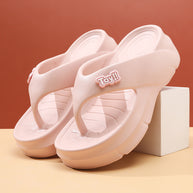 Femme Leichte Flip-Flop Sandalen mit Gepolstertem Fußgewölbe WW