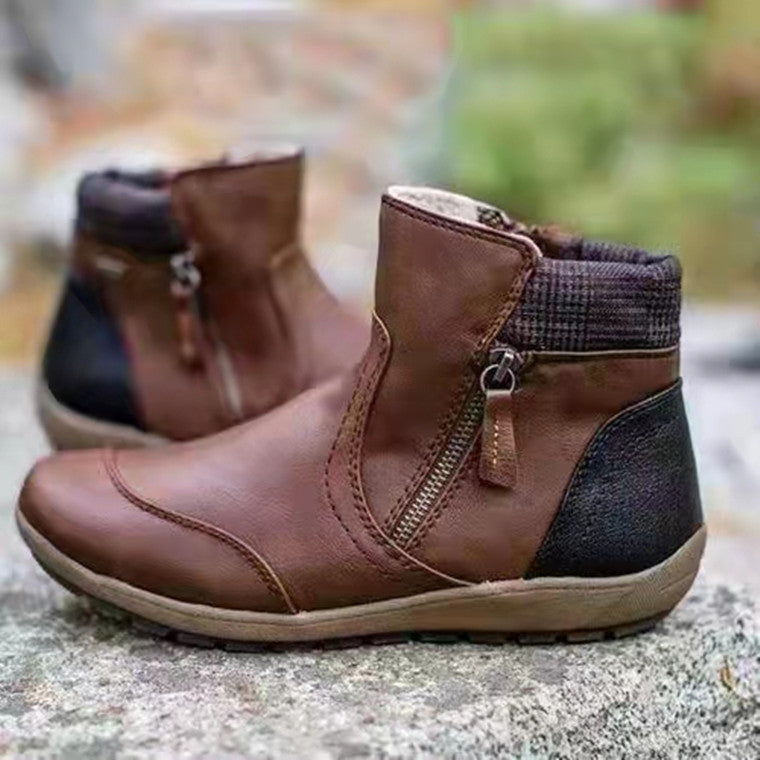Damen Stiefeletten mit hohem Komfort und praktischem Reißverschluss WW