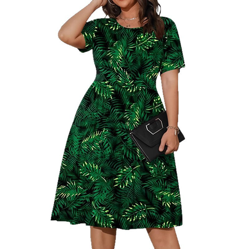 Damen Midikleid mit floralem Design und elegantem Schnitt WW