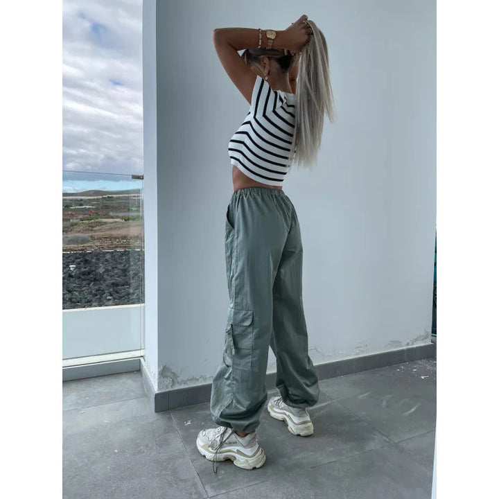 Damen Cargo-Hosen im lässigen Schnitt mit praktischen Taschen W&W Mode
