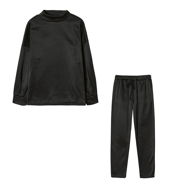 Damen Sportliches Jogginganzug-Set mit komfortablem Schnitt und hohem Kragen WW