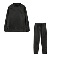 Damen Sportliches Jogginganzug-Set mit komfortablem Schnitt und hohem Kragen WW