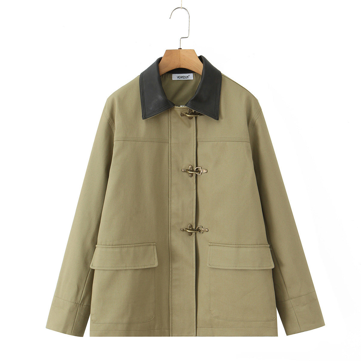 Damen strapazierfähige Arbeitsjacke mit elegantem Kragen und praktischen Taschen WW