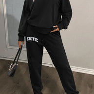 Damen Sportliches Sweatshirt und Jogginghose Set WW