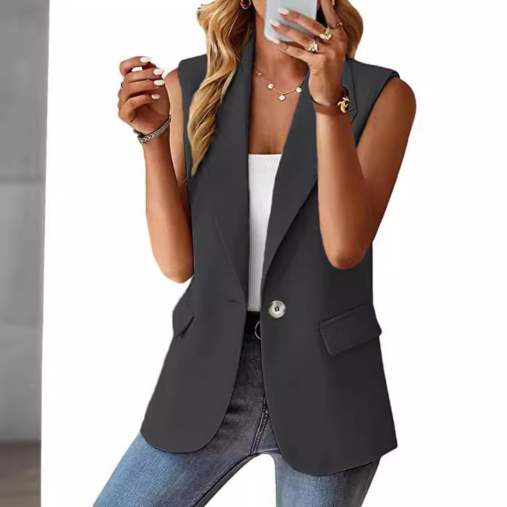 Damen Ärmelloser Blazer WW
