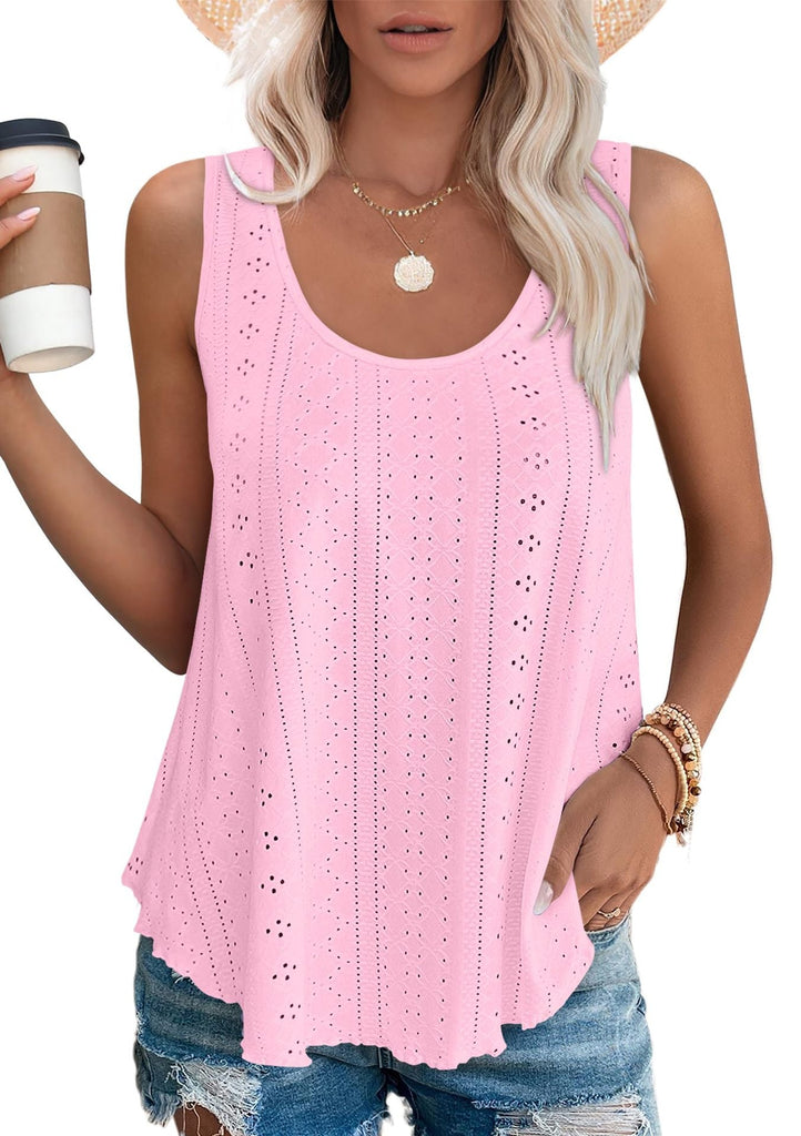 WW | Rundhalsausschnitt Locker Ärmellos Tanktop