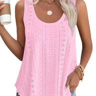 WW | Rundhalsausschnitt Locker Ärmellos Tanktop