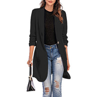 Damen Stretchiger Blazer mit modernem Schnitt und Taschen WW