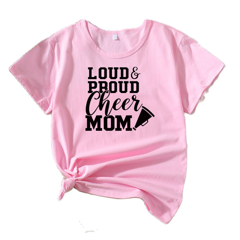 Frauen Cheerleading Mama Grafik T-Shirt WW