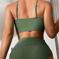 WW | Push Up Bikini - Damen - Hoher Bund und Flacher Schnitt für Sommerstil