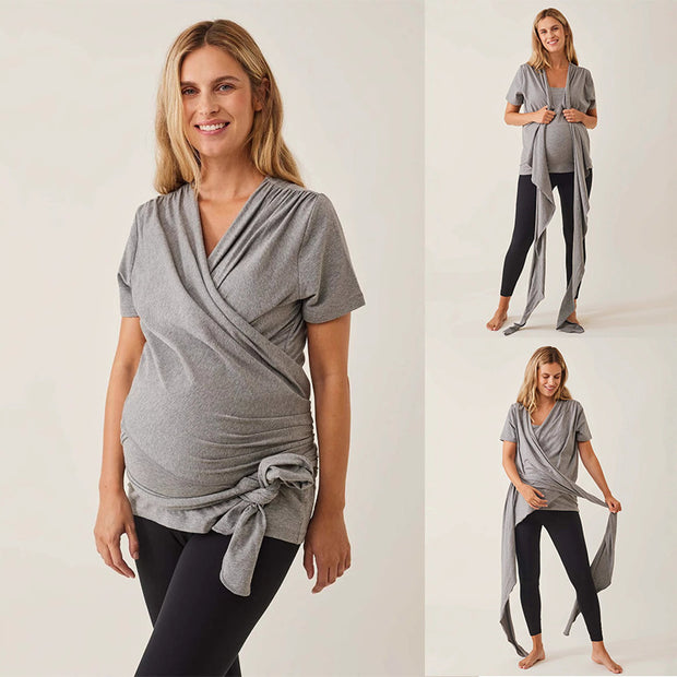 Damen Stilloberteil mit integriertem Babytragetuch WW