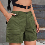 Damen Cargo-Shorts mit praktischen Seitentaschen und bequemer Passform WW