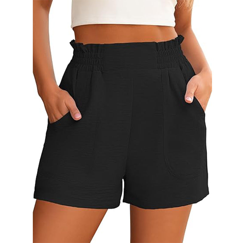 Damen kurze Freizeithose mit elastischem Bund und praktischen Seitentaschen WW