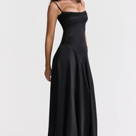 Damen Abendkleid mit figurbetontem Schnitt und elegantem Satin-Finish WW