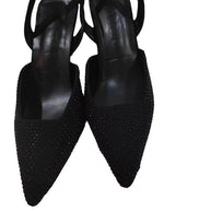 Damen Slingback-Pumps mit funkelndem Strass-Akzent und elegantem spitzem Design WW