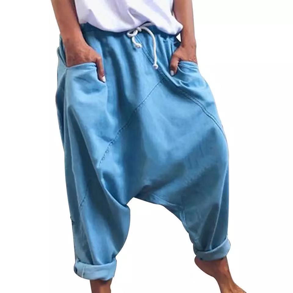Herren lässige Relaxed-Fit Haremshose WW