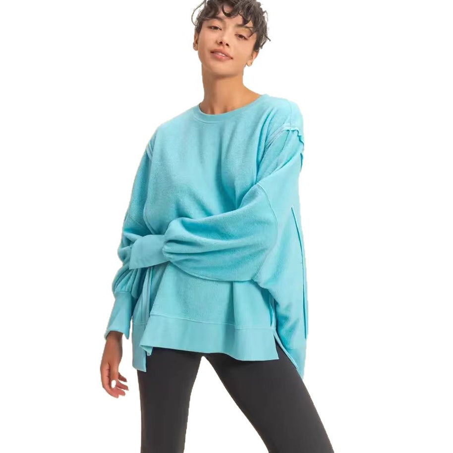Damen Bequemer und stilvoller Oversized Pullover mit weitem Schnitt WW