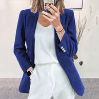 Damen Cordblazer mit feiner Textur und eleganten Details WW