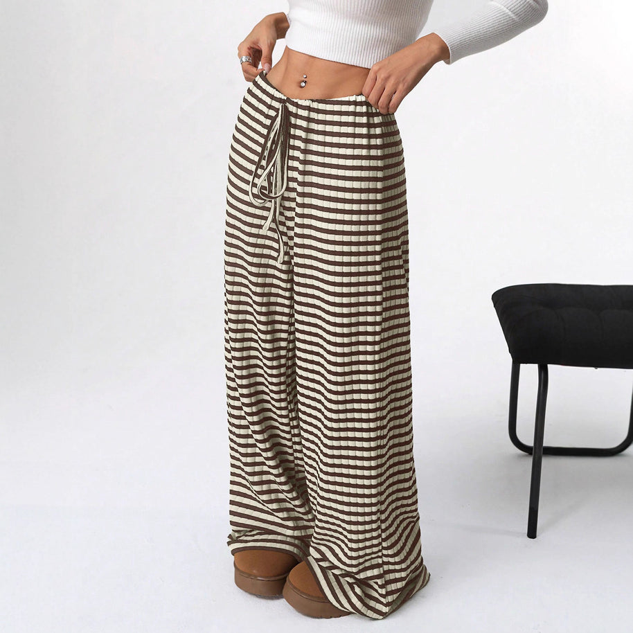 Damen bequeme Relaxhose mit weichem Material und elastischem Bund WW