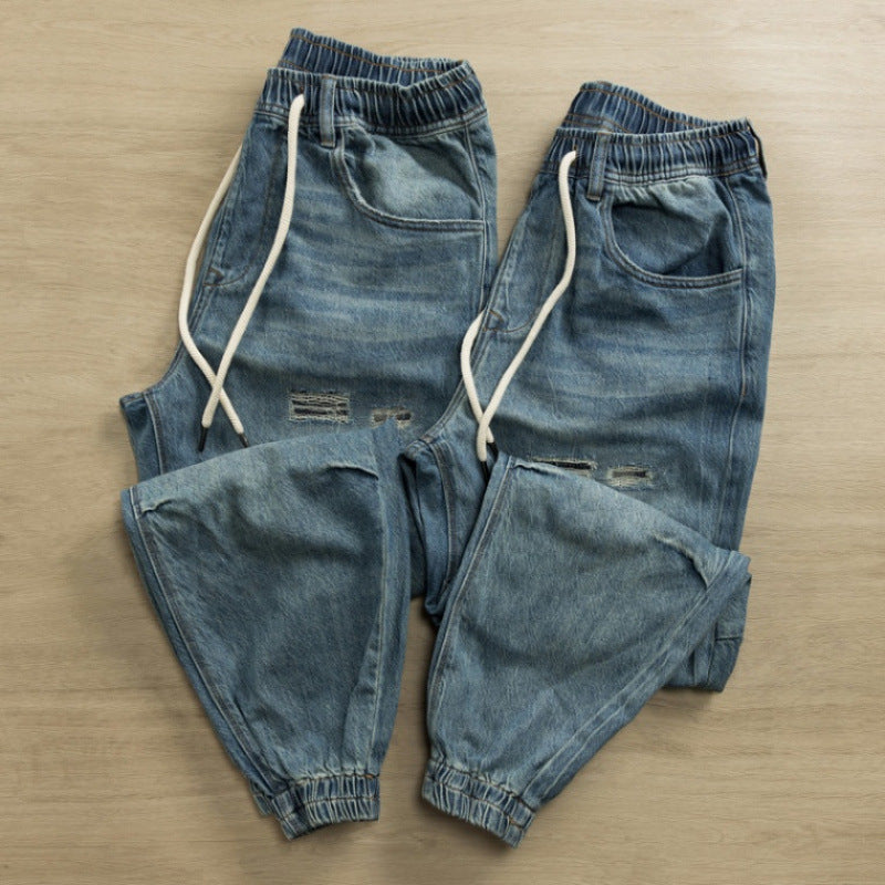 Herren lässige Jeans mit modischem Destroyed-Look WW