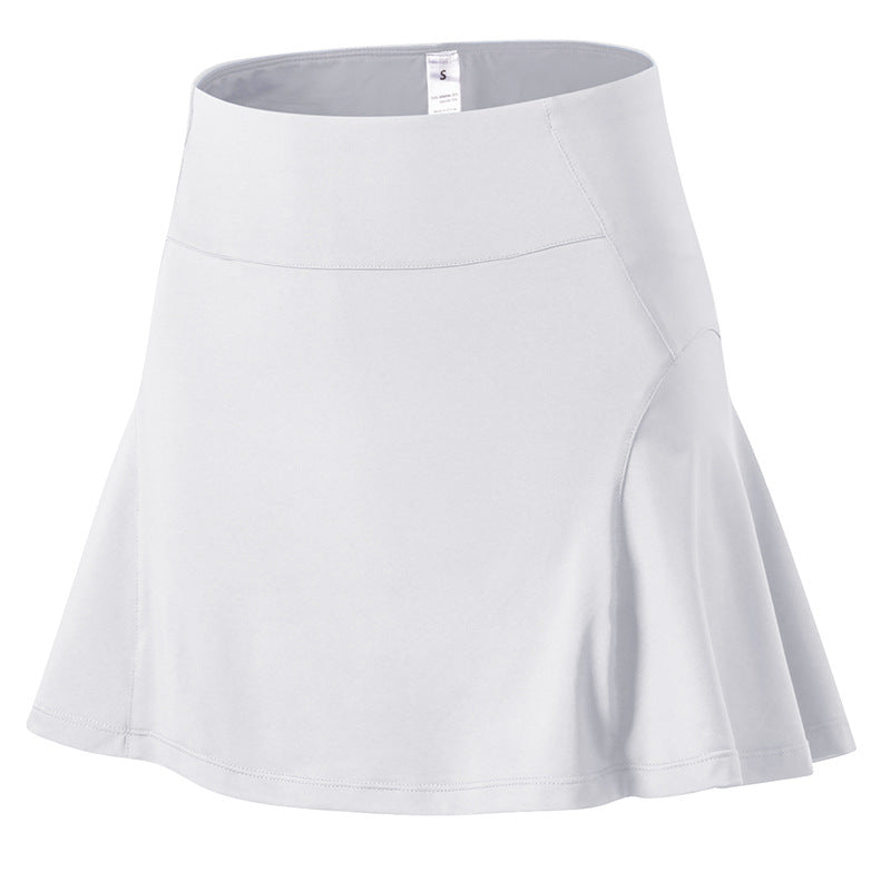 Damen Sportlicher A-Linien Rock mit integrierter Shorts WW