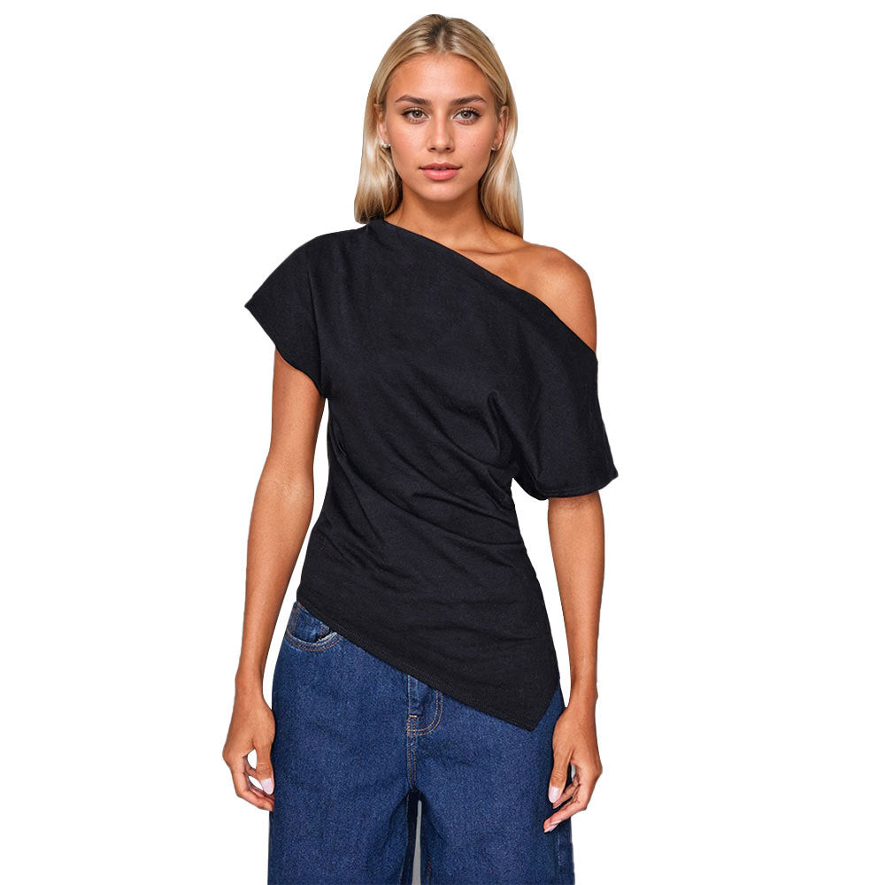 Damen asymmetrisches Oberteil W&W Mode