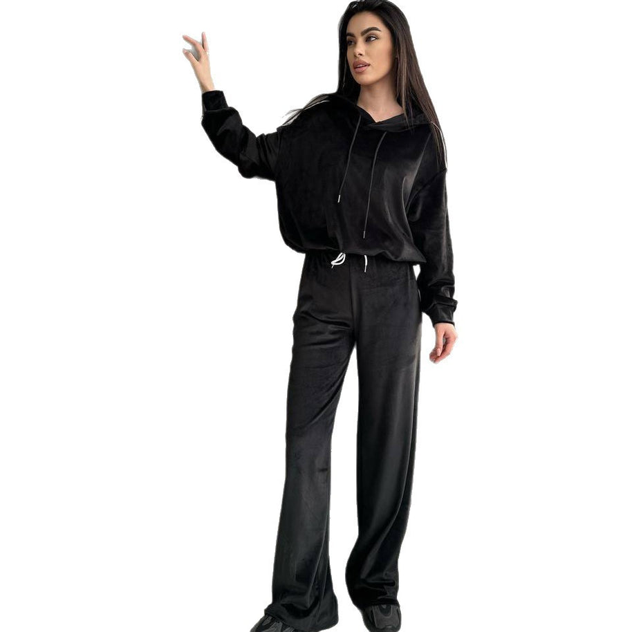 Damen Sportliches Fleece-Set mit weitem Schnitt WW
