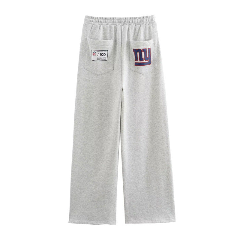 Damen sportlicher cropped Hoodie mit buntem Grafikelement und praktischem Kordelzug WW