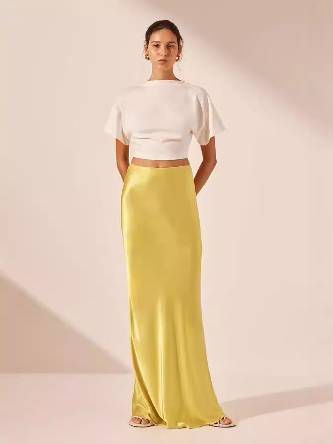 Damen Satinähnliches Abendkleid WW