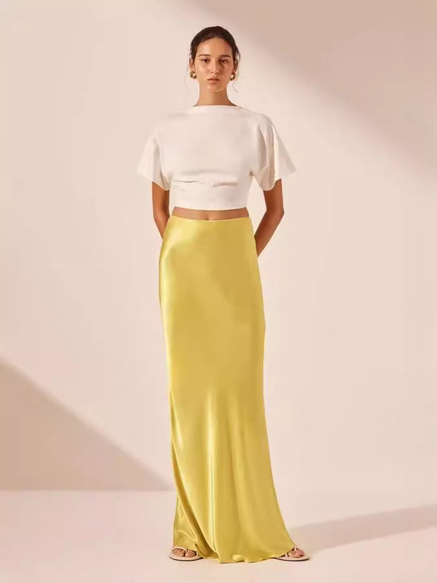 Damen Satinähnliches Abendkleid WW