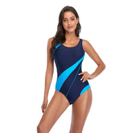 Damen Sportlicher Badeanzug mit dynamischen Farbverläufen und hochfunktionalem Material WW