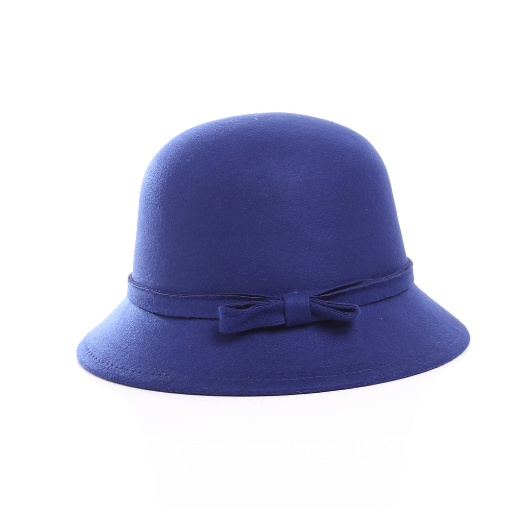 Damen Flapper-Stil Hut mit dekorativem Schleifenband WW