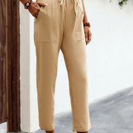 Damen Bequeme Freizeithose mit seitlichen Taschen WW